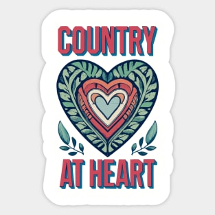 Country at Heart Farm Life Yeehaw - Homestead Fashions Funny Sticker